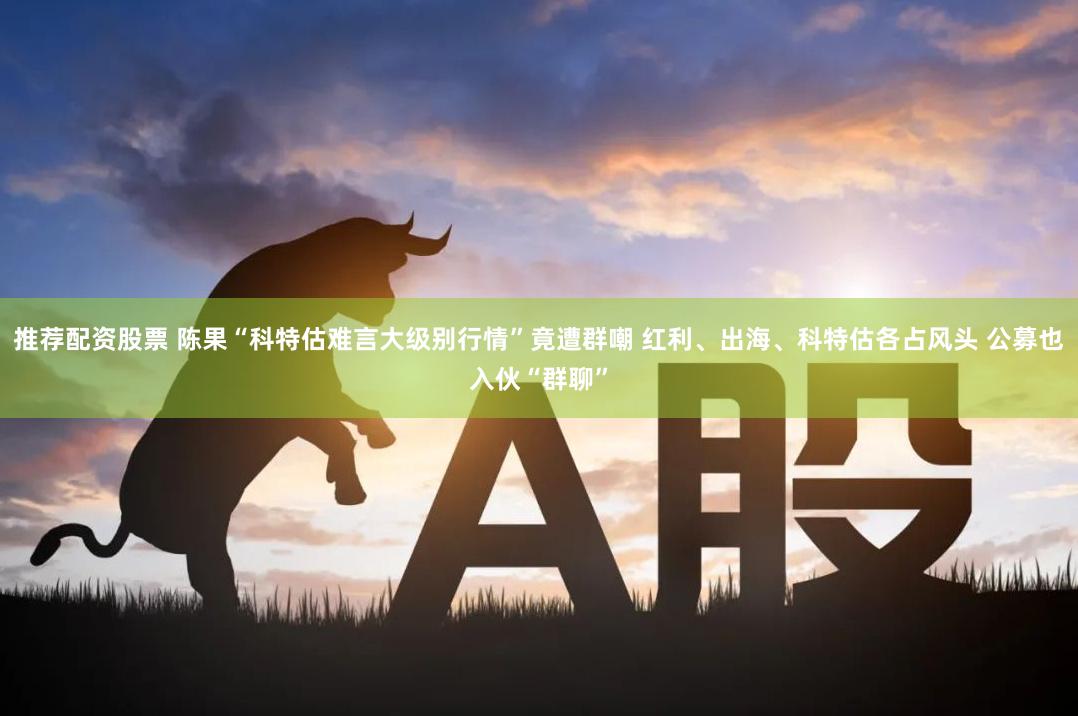推荐配资股票 陈果“科特估难言大级别行情”竟遭群嘲 红利、出海、科特估各占风头 公募也入伙“群聊”