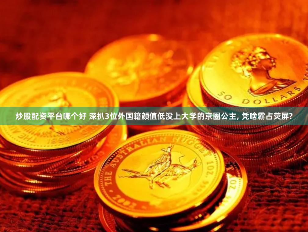 炒股配资平台哪个好 深扒3位外国籍颜值低没上大学的京圈公主, 凭啥霸占荧屏?
